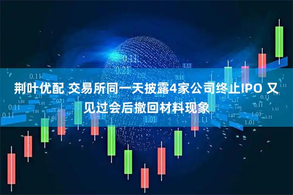 荆叶优配 交易所同一天披露4家公司终止IPO 又见过会后撤回材料现象