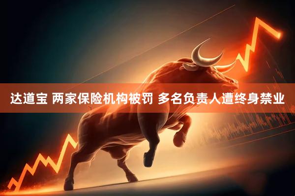 达道宝 两家保险机构被罚 多名负责人遭终身禁业