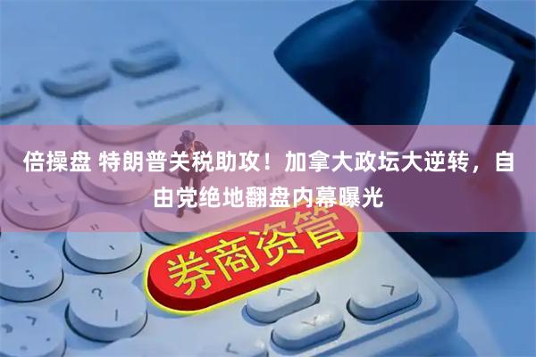 倍操盘 特朗普关税助攻！加拿大政坛大逆转，自由党绝地翻盘内幕曝光