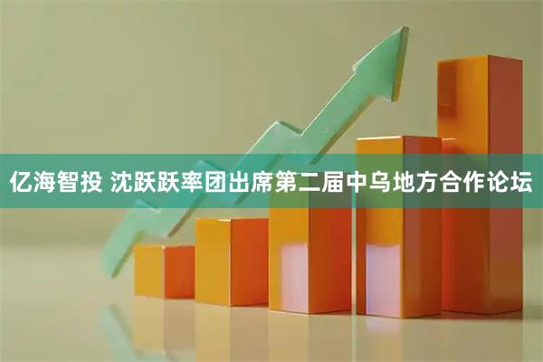亿海智投 沈跃跃率团出席第二届中乌地方合作论坛