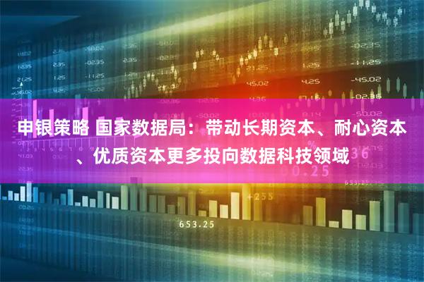 申银策略 国家数据局：带动长期资本、耐心资本、优质资本更多投向数据科技领域