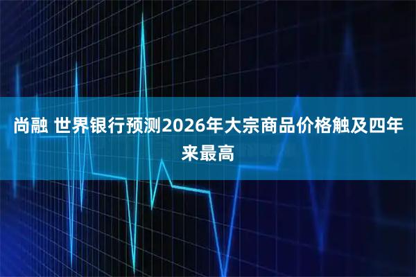 尚融 世界银行预测2026年大宗商品价格触及四年来最高