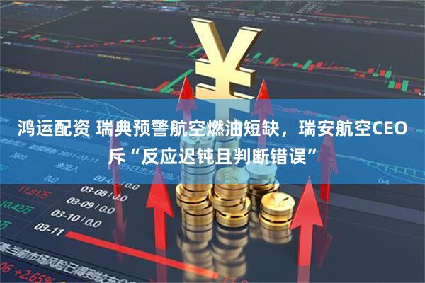鸿运配资 瑞典预警航空燃油短缺，瑞安航空CEO斥“反应迟钝且判断错误”